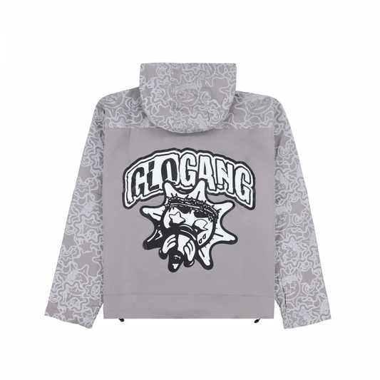 Glo Stars and Sun Windbreaker (Charcoal Grey)