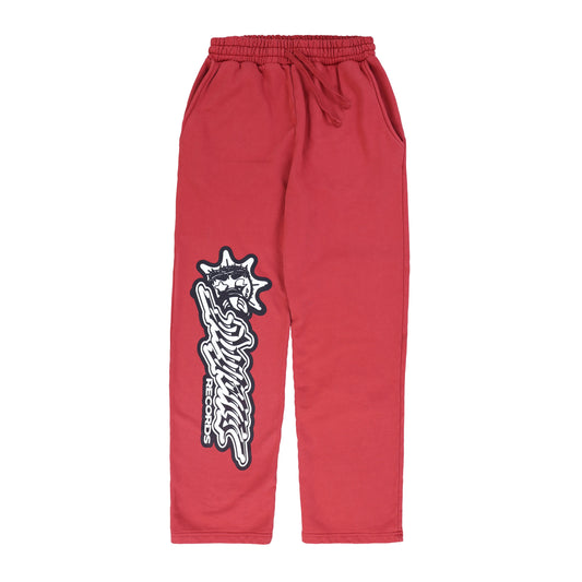 Glo Records Straight Leg Sweatpants (Red)