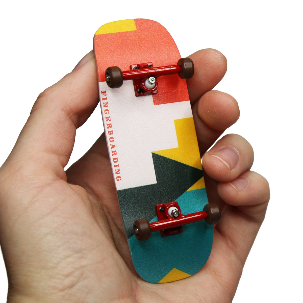 33.3mm Boxy Shape Prolific Gen2 Fingerboard Complete - "Bold Letters" Graphic - Gen2 Prodigy Trucks + Pro Duro Bubble Bushings