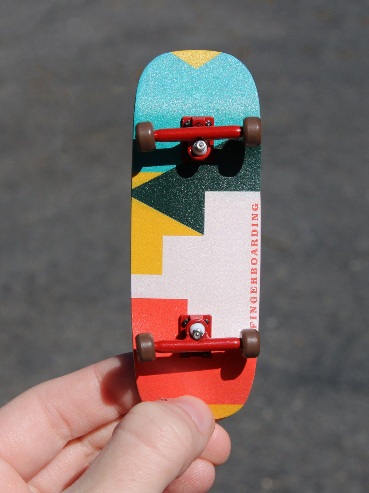 33.3mm Boxy Shape Prolific Gen2 Fingerboard Complete - "Bold Letters" Graphic - Gen2 Prodigy Trucks + Pro Duro Bubble Bushings