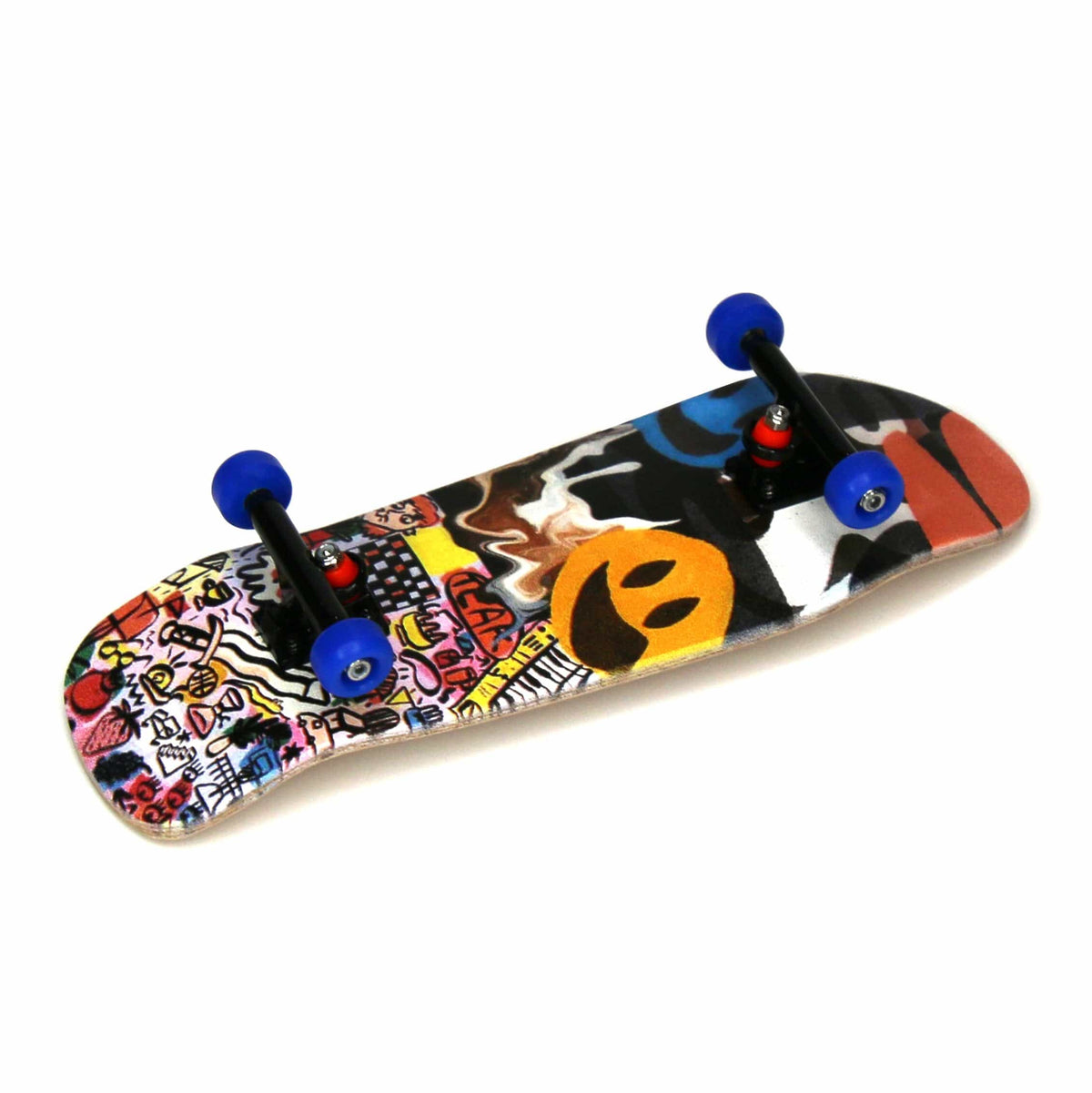 34mm Carlsbad Cruiser Prolific Gen2 Fingerboard Complete - "Cizek Collage" Graphic - Gen2 Prodigy Trucks + Pro Duro Bubble Bushings