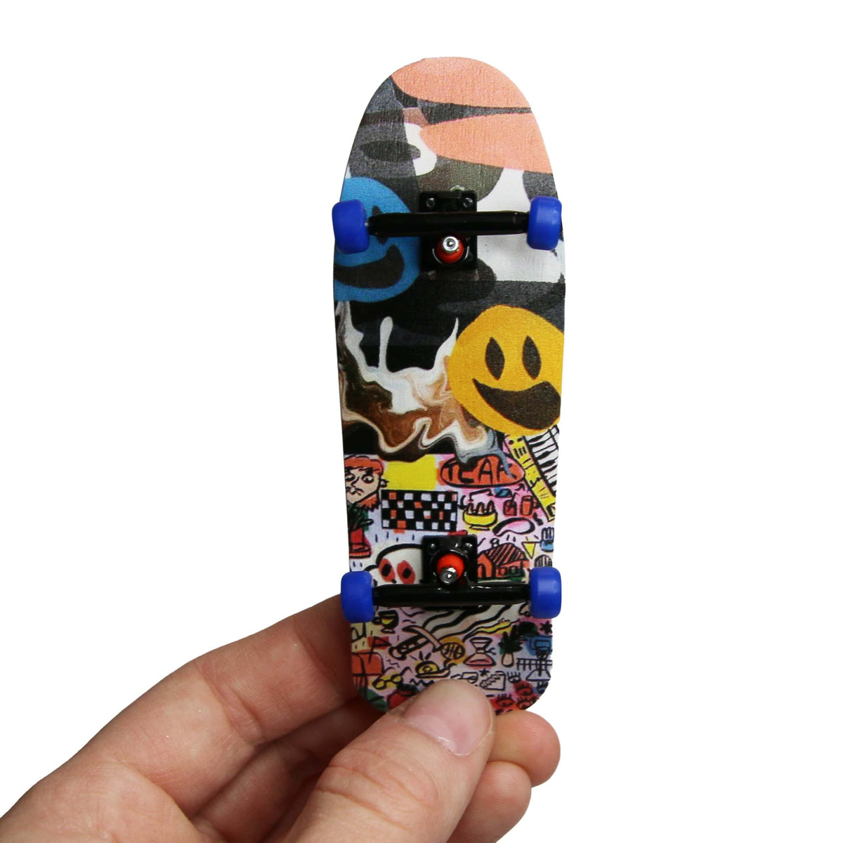 34mm Carlsbad Cruiser Prolific Gen2 Fingerboard Complete - "Cizek Collage" Graphic - Gen2 Prodigy Trucks + Pro Duro Bubble Bushings