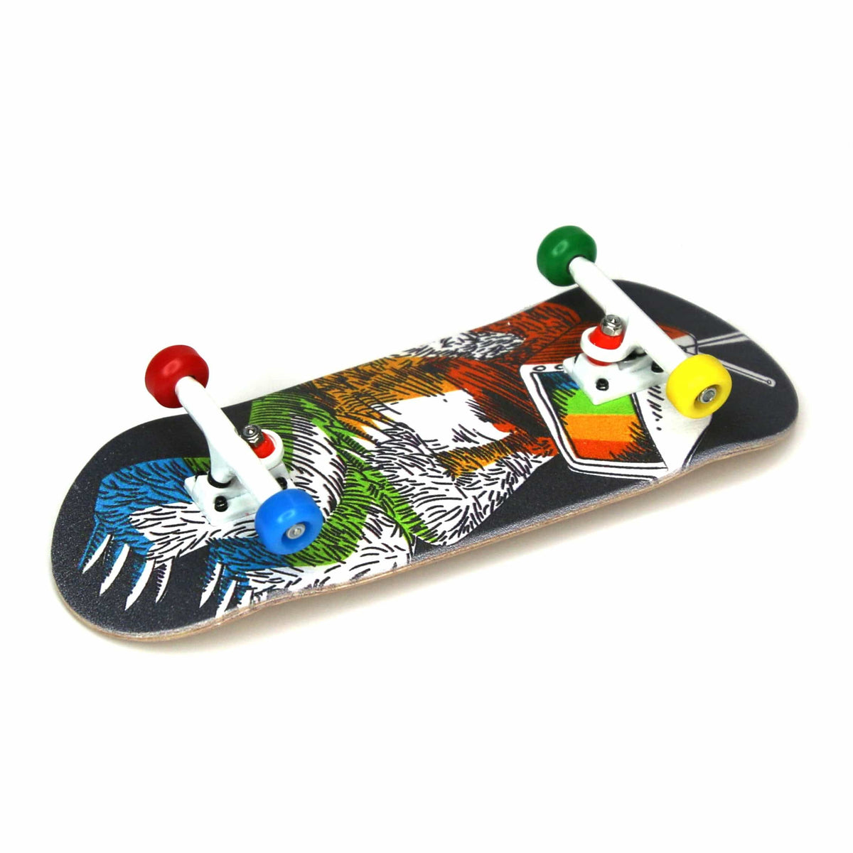34mm Prolific Gen2 Fingerboard Complete - "Calibrating Yeti" Graphic - Gen2 Prodigy Trucks + Pro Duro Bubble Bushings