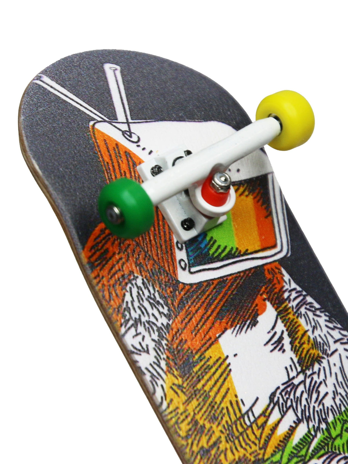 34mm Prolific Gen2 Fingerboard Complete - "Calibrating Yeti" Graphic - Gen2 Prodigy Trucks + Pro Duro Bubble Bushings