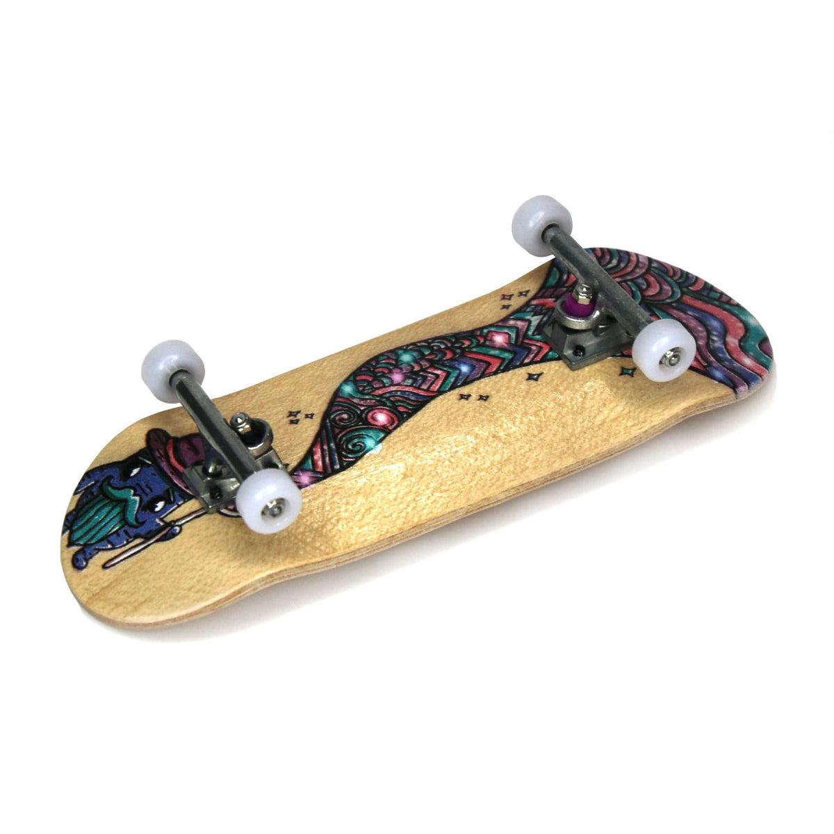 34mm Prolific Gen2 Fingerboard Complete - "Spellbound" Graphic - Gen2 Prodigy Trucks + Pro Duro Bubble Bushings