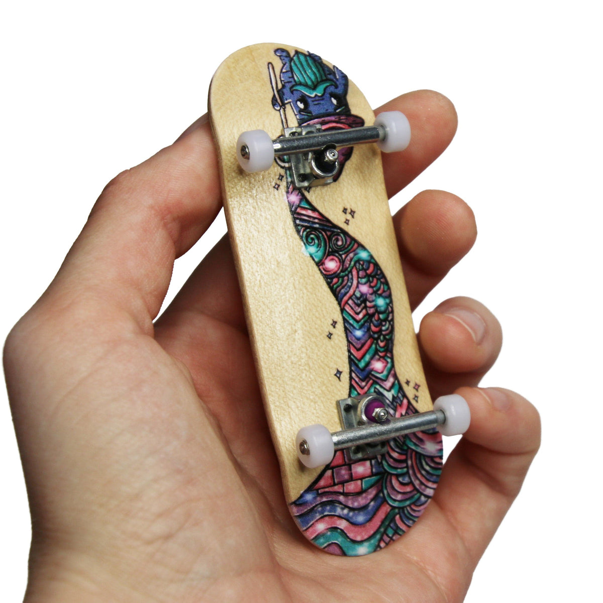 34mm Prolific Gen2 Fingerboard Complete - "Spellbound" Graphic - Gen2 Prodigy Trucks + Pro Duro Bubble Bushings