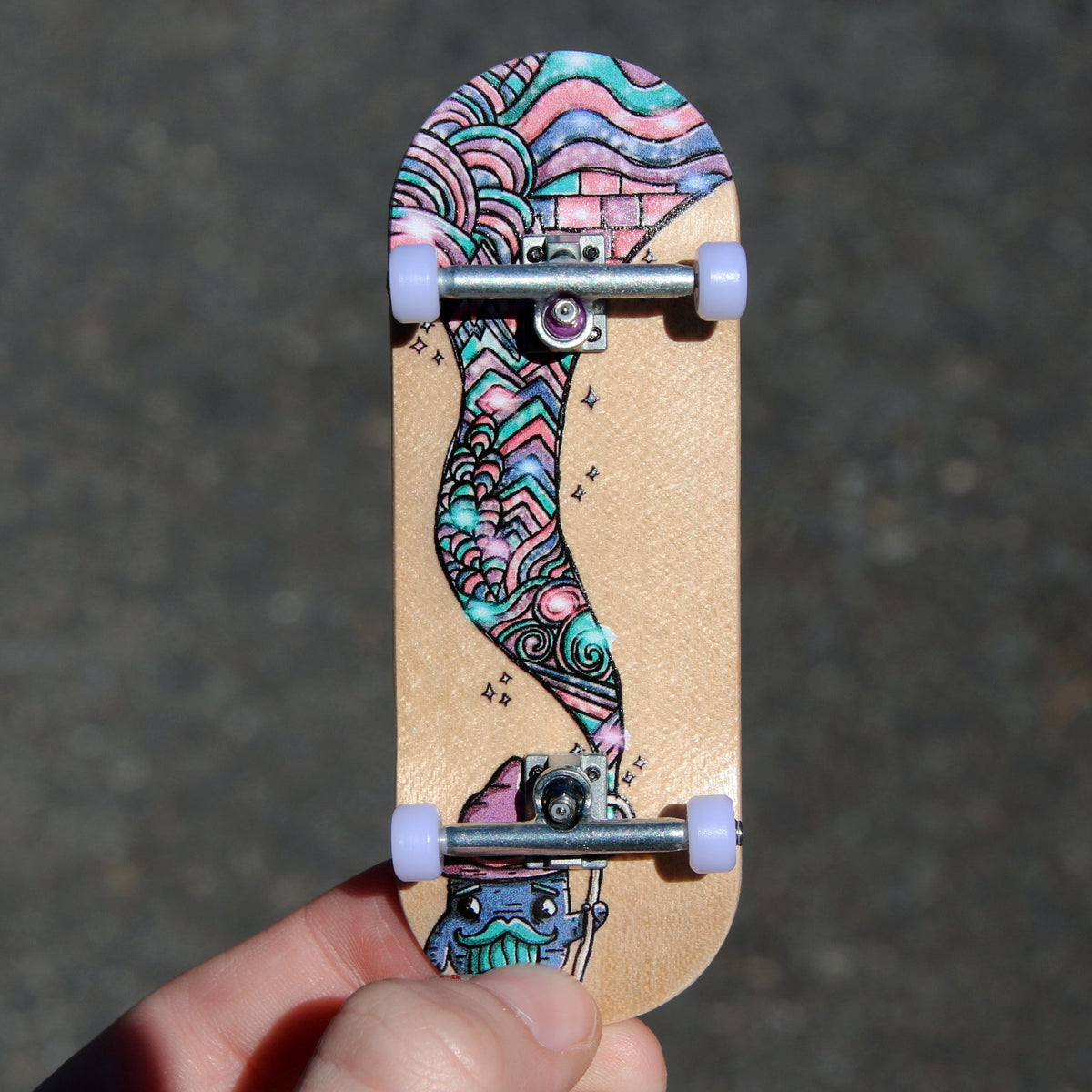 34mm Prolific Gen2 Fingerboard Complete - "Spellbound" Graphic - Gen2 Prodigy Trucks + Pro Duro Bubble Bushings