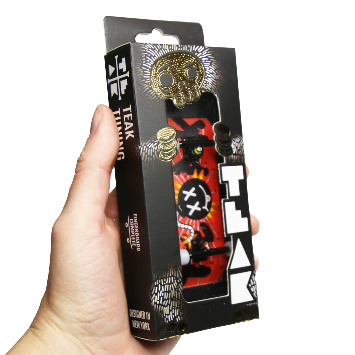 34mm Prolific Gen2 Fingerboard Complete - "Kaboom" Graphic - Gen2 Prodigy Trucks + Pro Duro Bubble Bushings