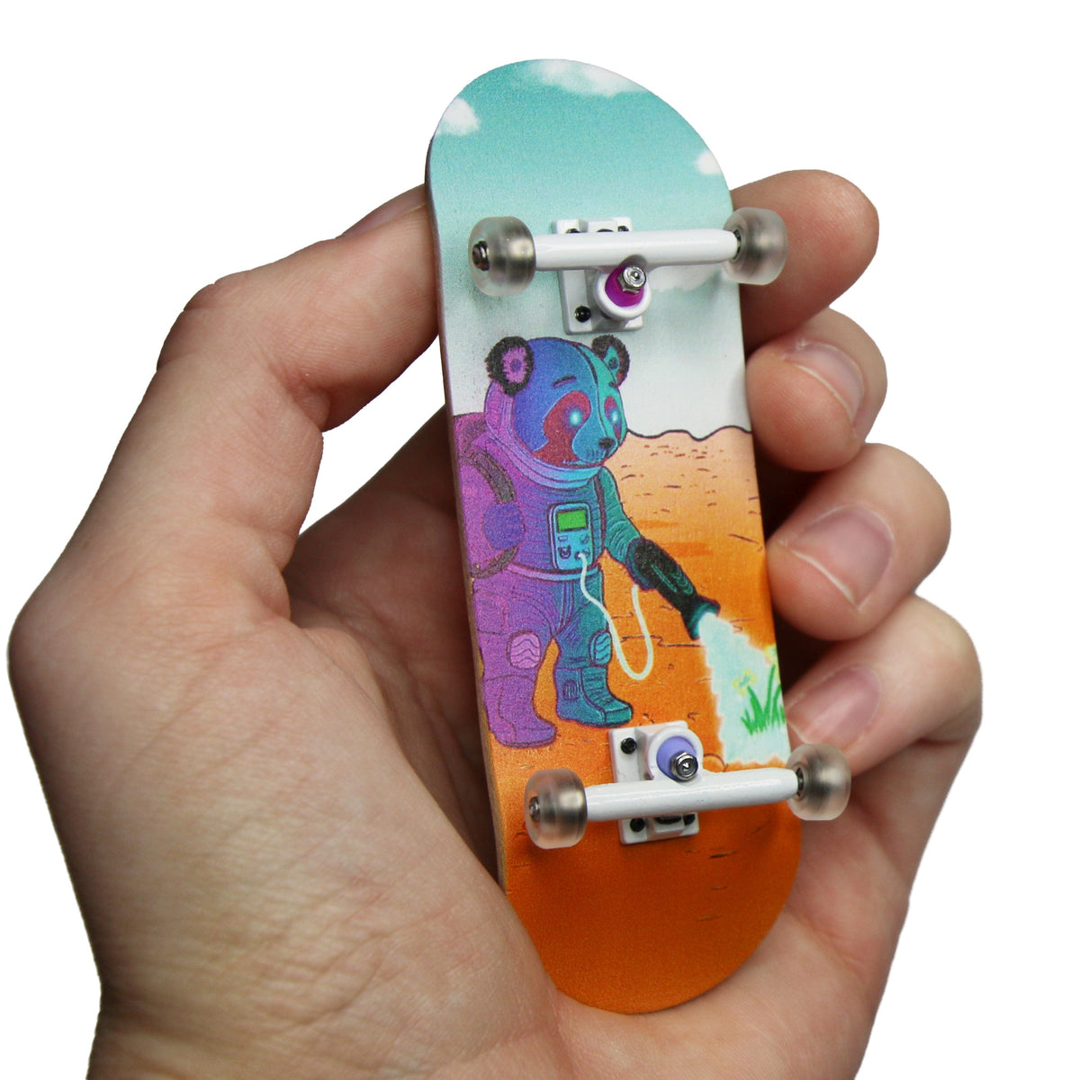 32mm Prolific Gen2 Fingerboard Complete - "Space Roots" Graphic - Gen2 Prodigy Trucks + Pro Duro Bubble Bushings