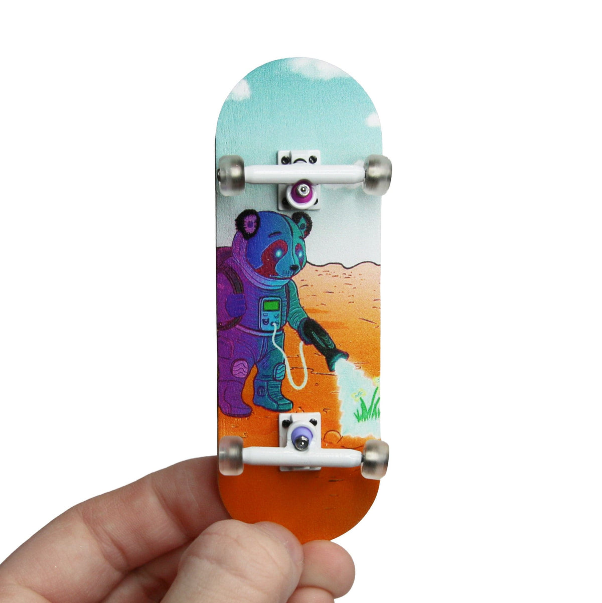 32mm Prolific Gen2 Fingerboard Complete - "Space Roots" Graphic - Gen2 Prodigy Trucks + Pro Duro Bubble Bushings