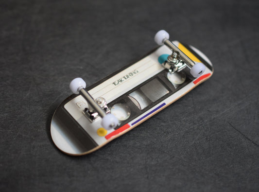 32mm Prolific Gen2 Fingerboard Complete - "Cassette Tape" Graphic - Gen2 Prodigy Trucks + Pro Duro Bubble Bushings