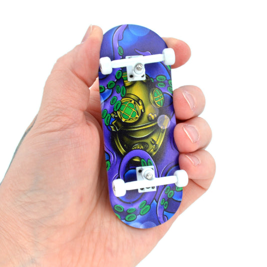 34mm Prolific Gen2 Fingerboard Complete - "Deep Sea Dive" Graphic - Gen2 Prodigy Trucks + Pro Duro Bubble Bushings