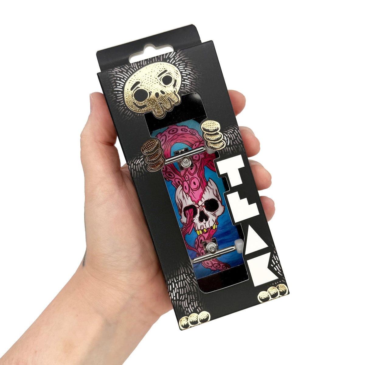 34mm Prolific Gen2 Fingerboard Complete - "Tidal Terror" Graphic - Gen2 Prodigy Trucks + Pro Duro Bubble Bushings