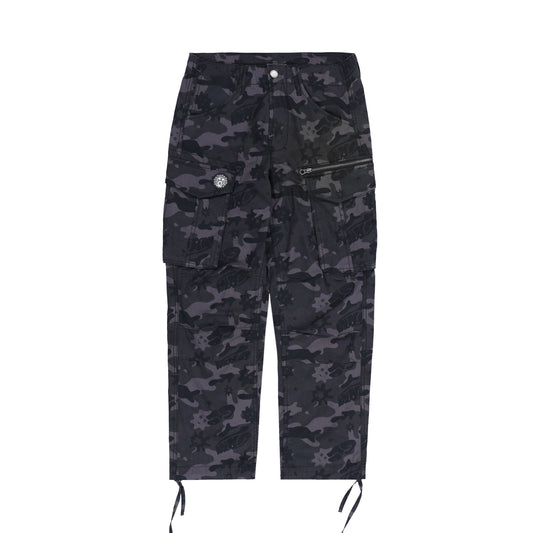 Glo Gang Side Zip Tapered Pant (Black Camo)
