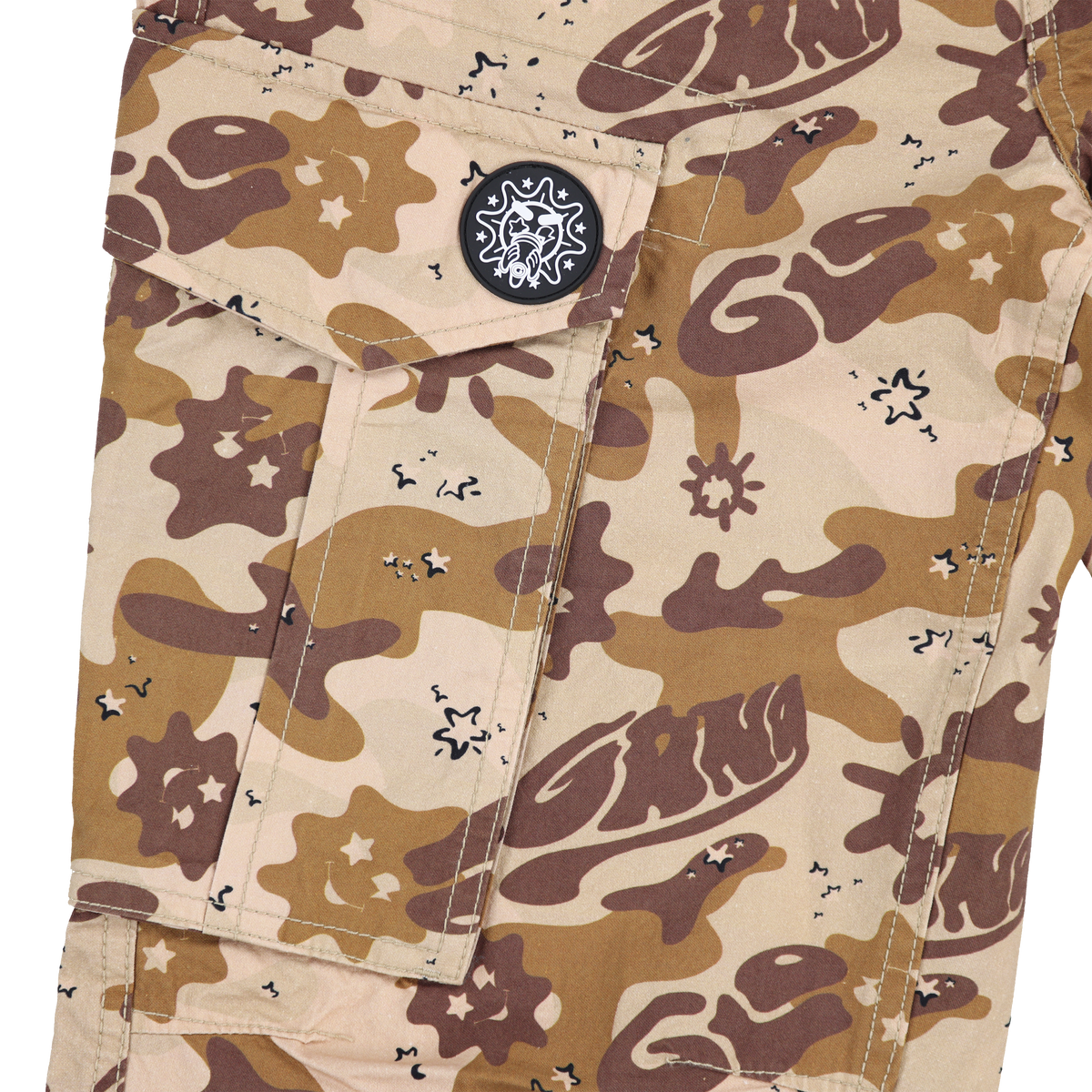 Glo Gang Side Zip Tapered Pant (Tan Camo)