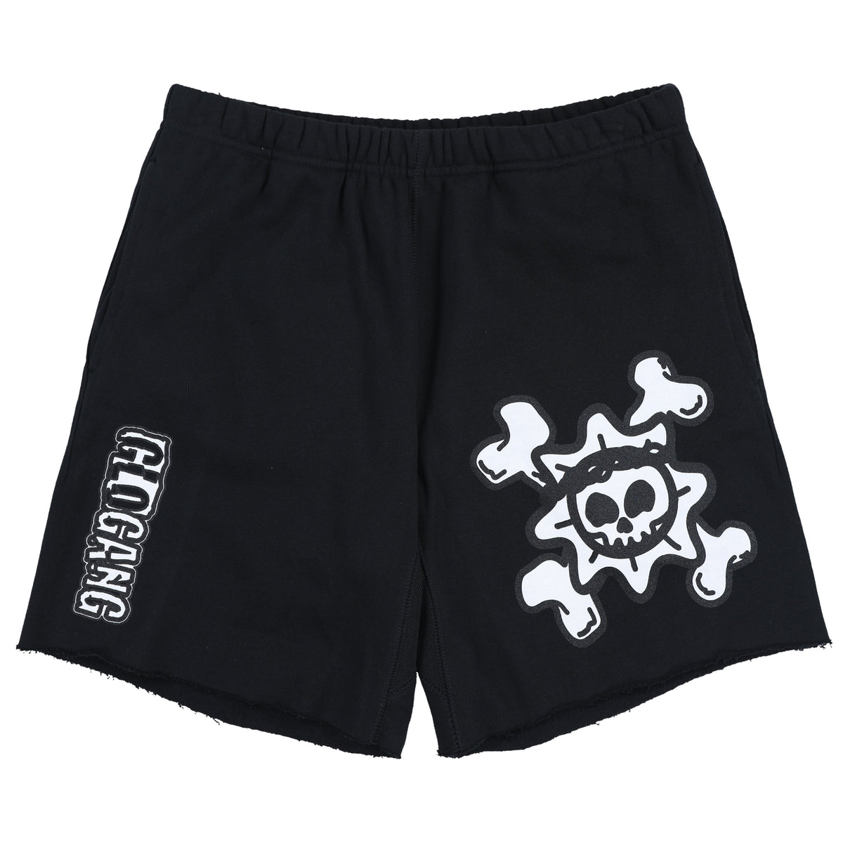 The Fallen Glory Cross Cut Off Shorts (Black)