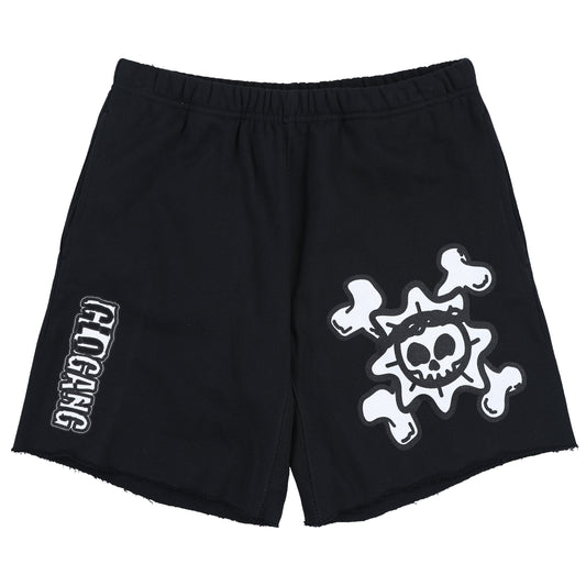 The Fallen Glory Cross Cut Off Shorts (Black)