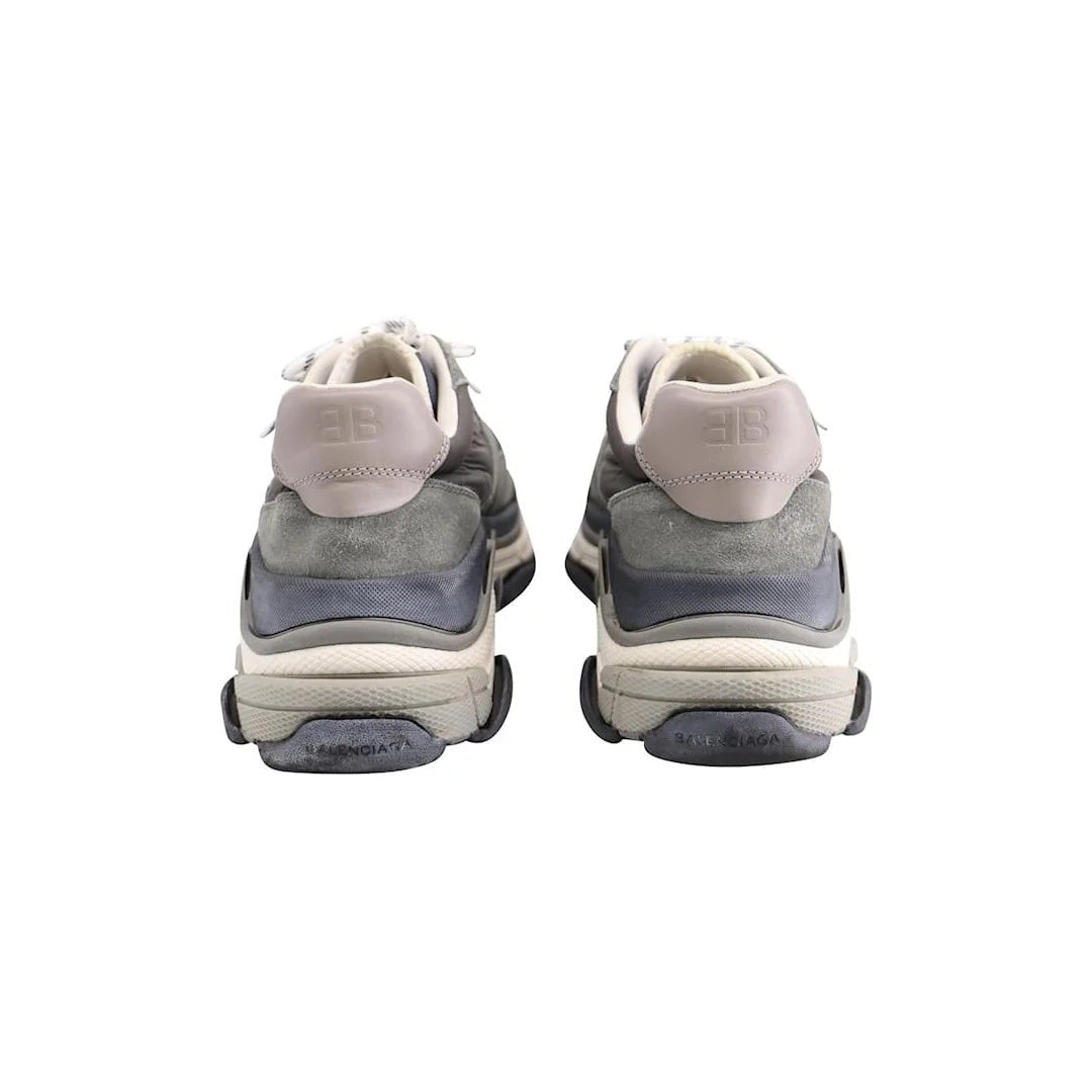 BALENCIAGA TRIPLE S. MESH-PANEL SNEAKERS GREY