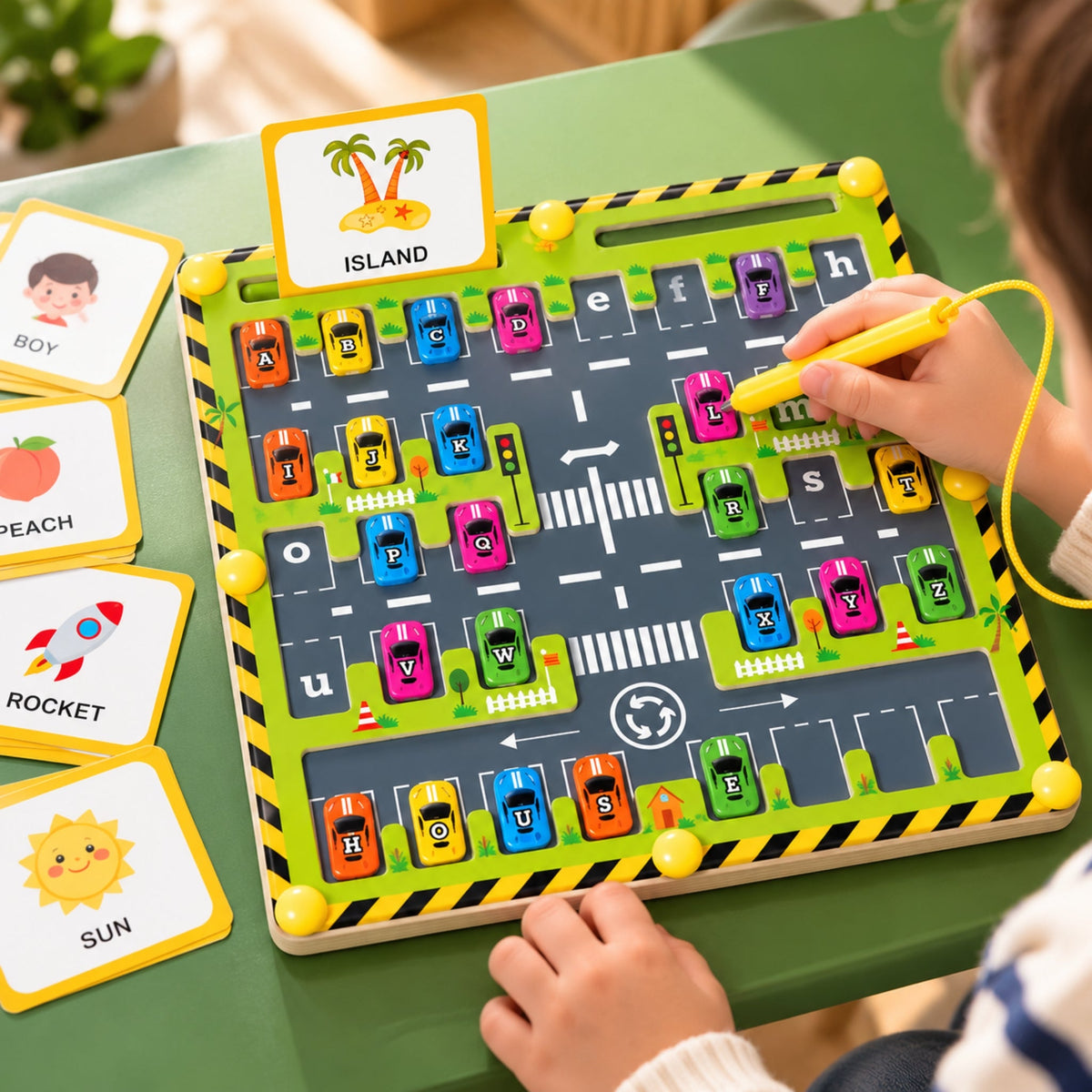 Montessori Alphabet Car Maze
