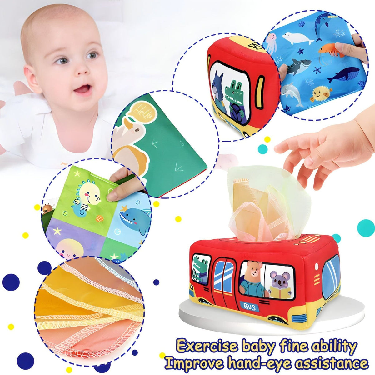 Montessori Baby Tissue Box