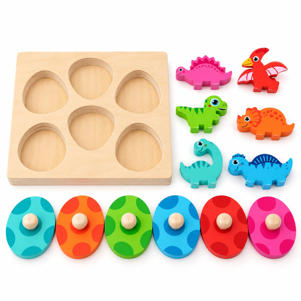 Montessori Dinosaur Egg Match