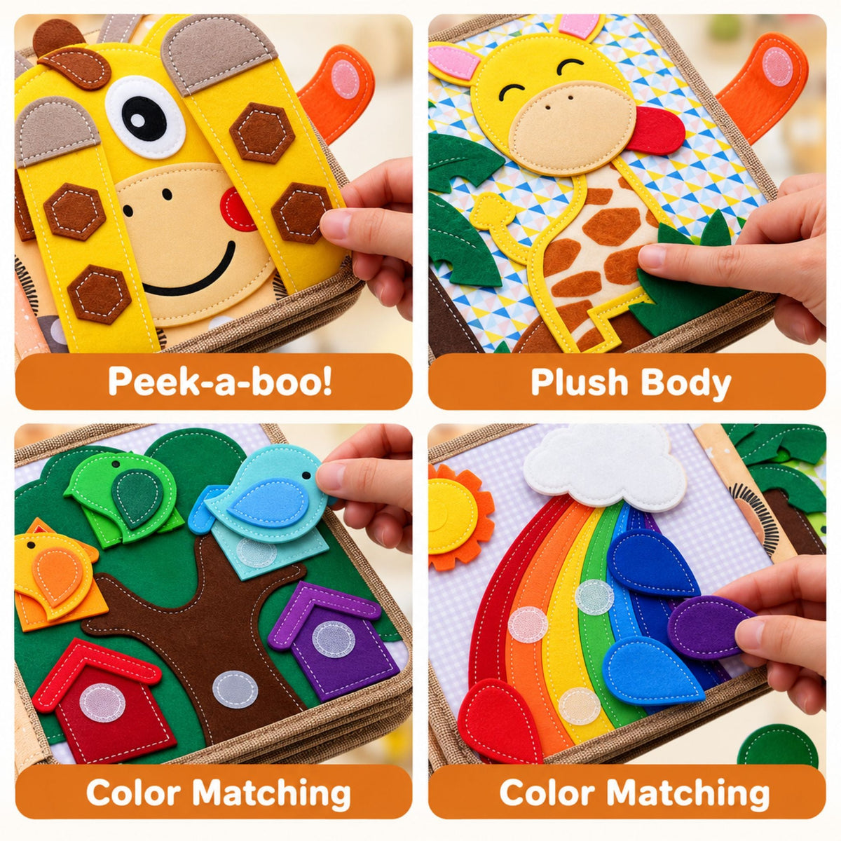 Montessori Giraffe Busy Book