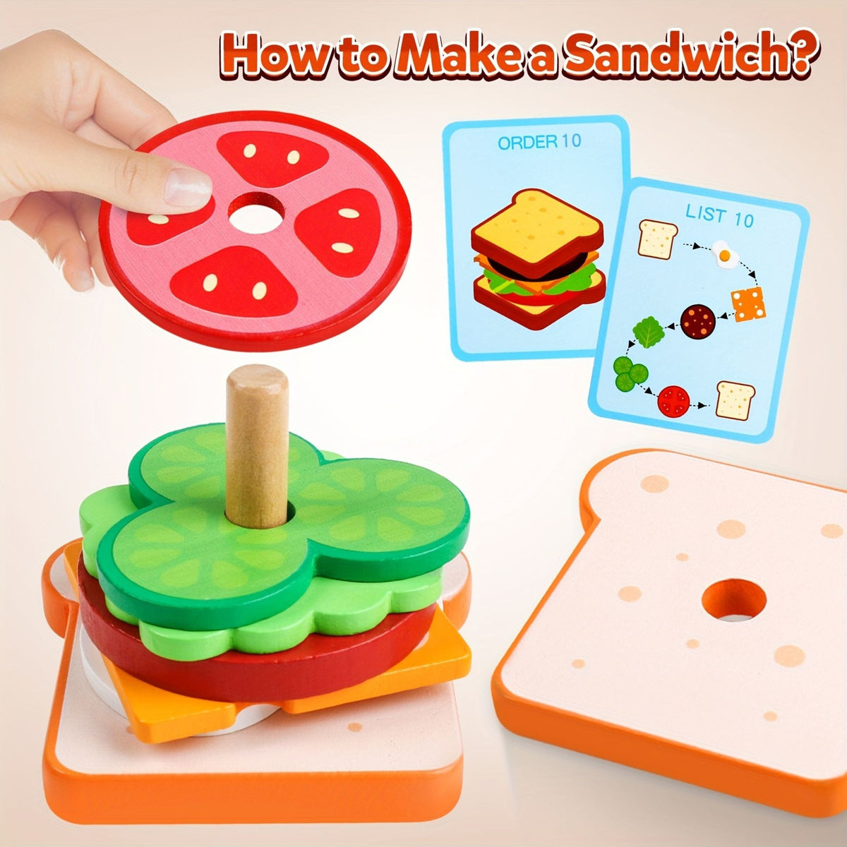 Montessori Hamburger Builder
