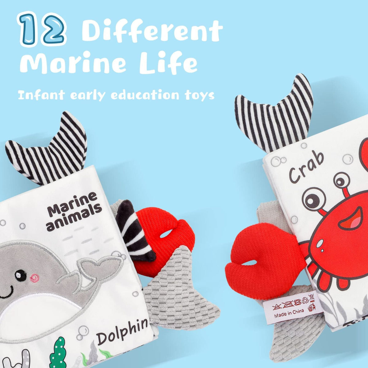 Montessori Marine Animals Cloth Book