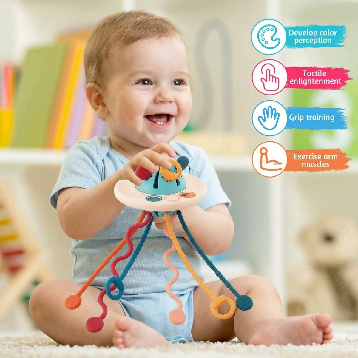 Montessori Silicone Pulling Toy