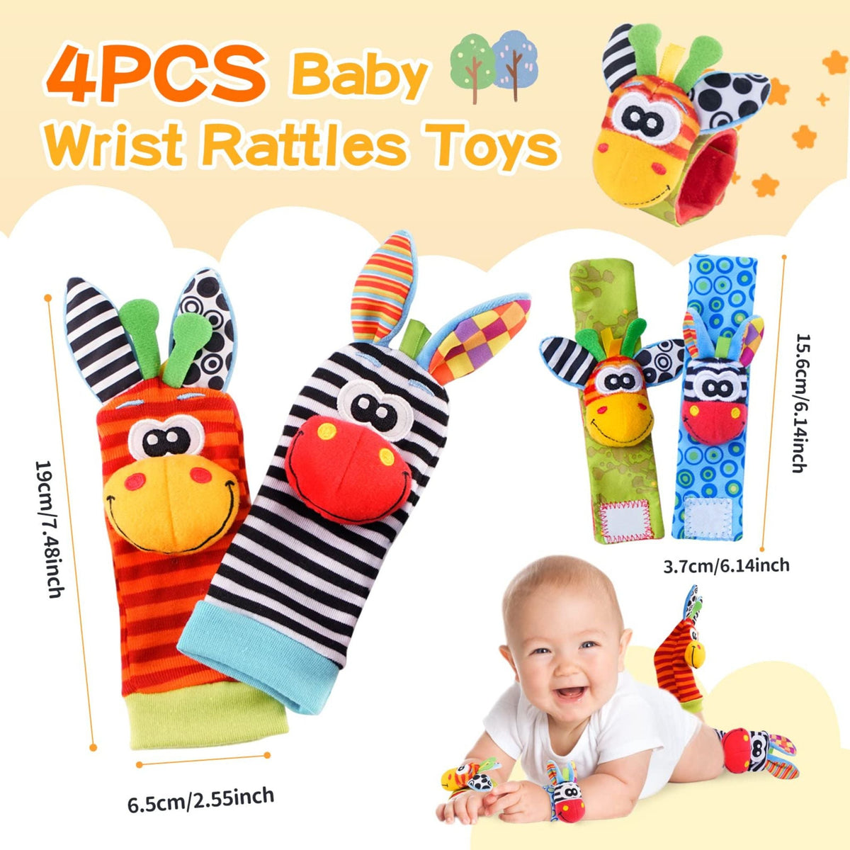 Montessori Rattle Socks Set