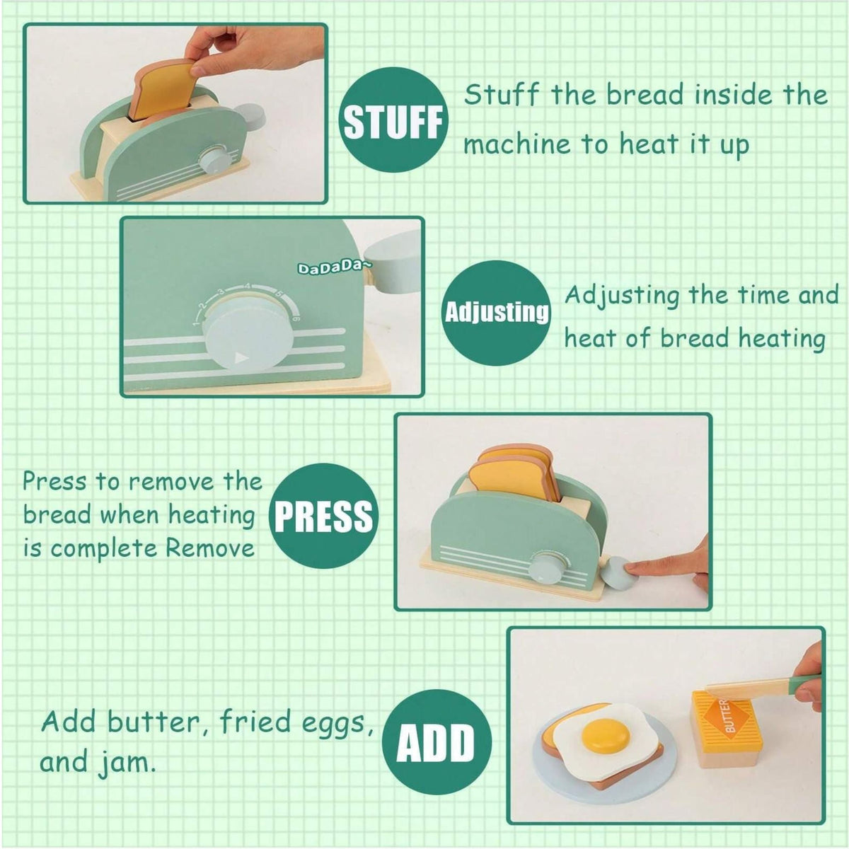 Montessori Toaster Set