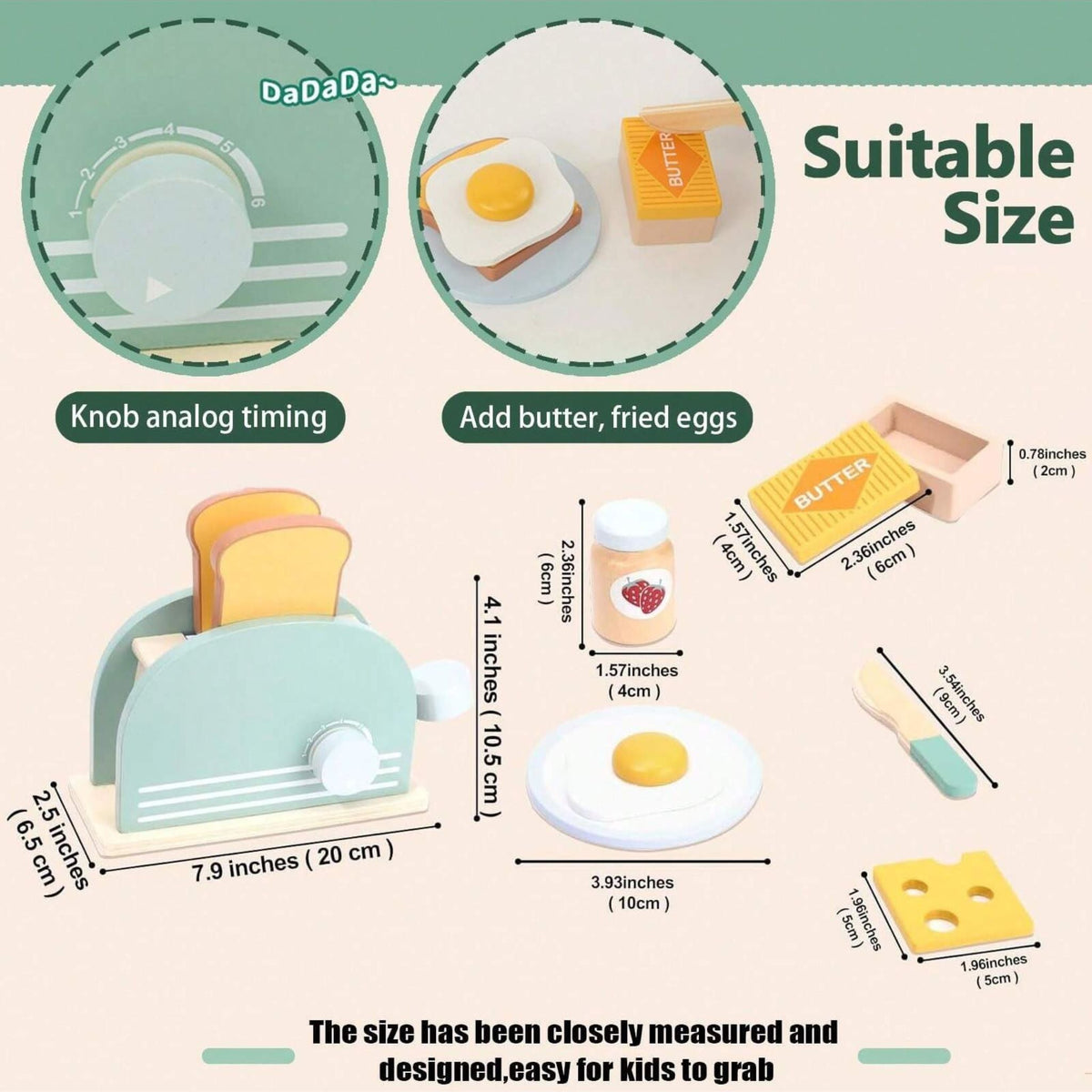 Montessori Toaster Set