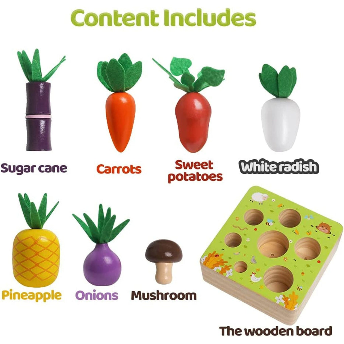 Montessori Vegetable Set