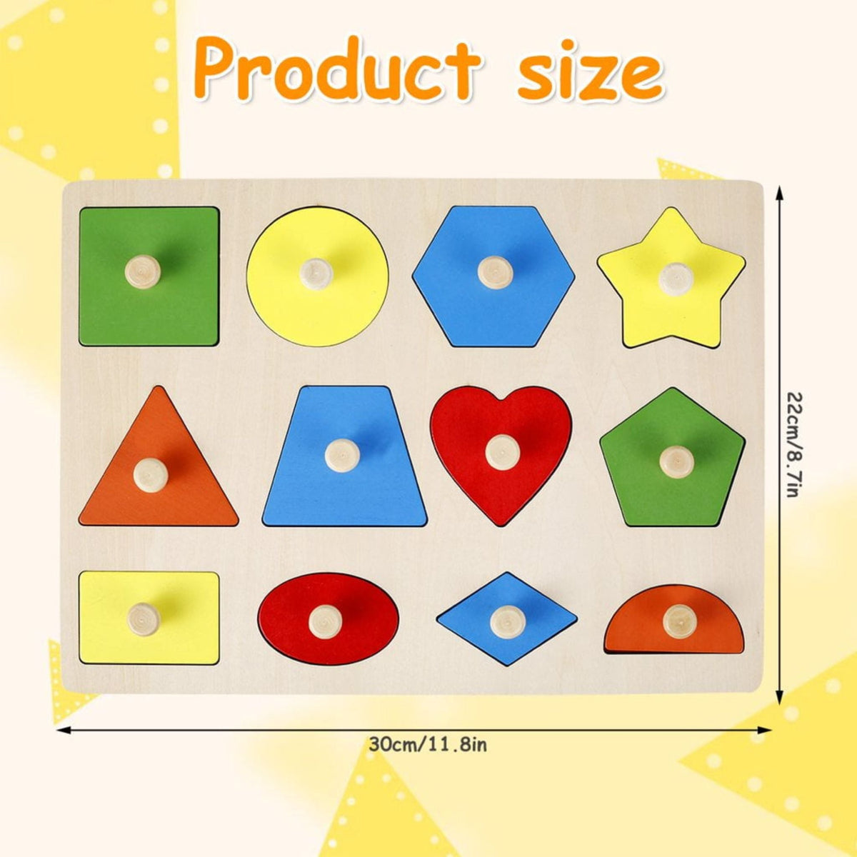 Montessori Wooden Shapes Puzzle