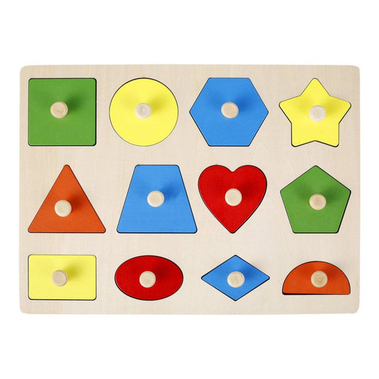 Montessori Wooden Shapes Puzzle