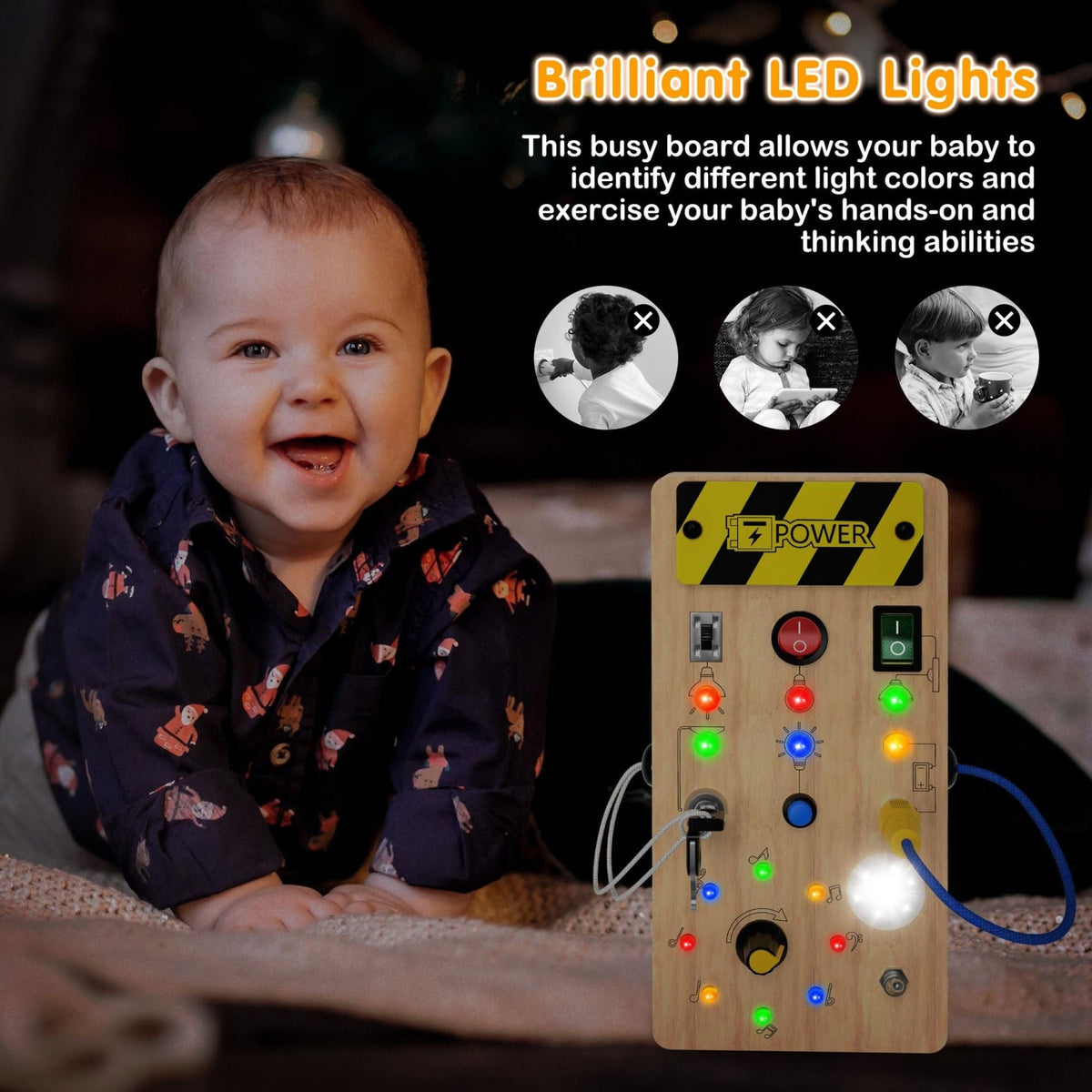 Montessori Wooden Switch Board